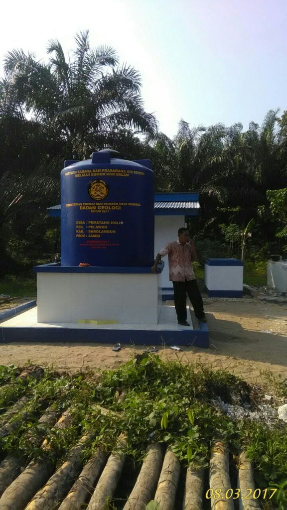 Bantuan Sumur Bor di Desa Pematang Kolim