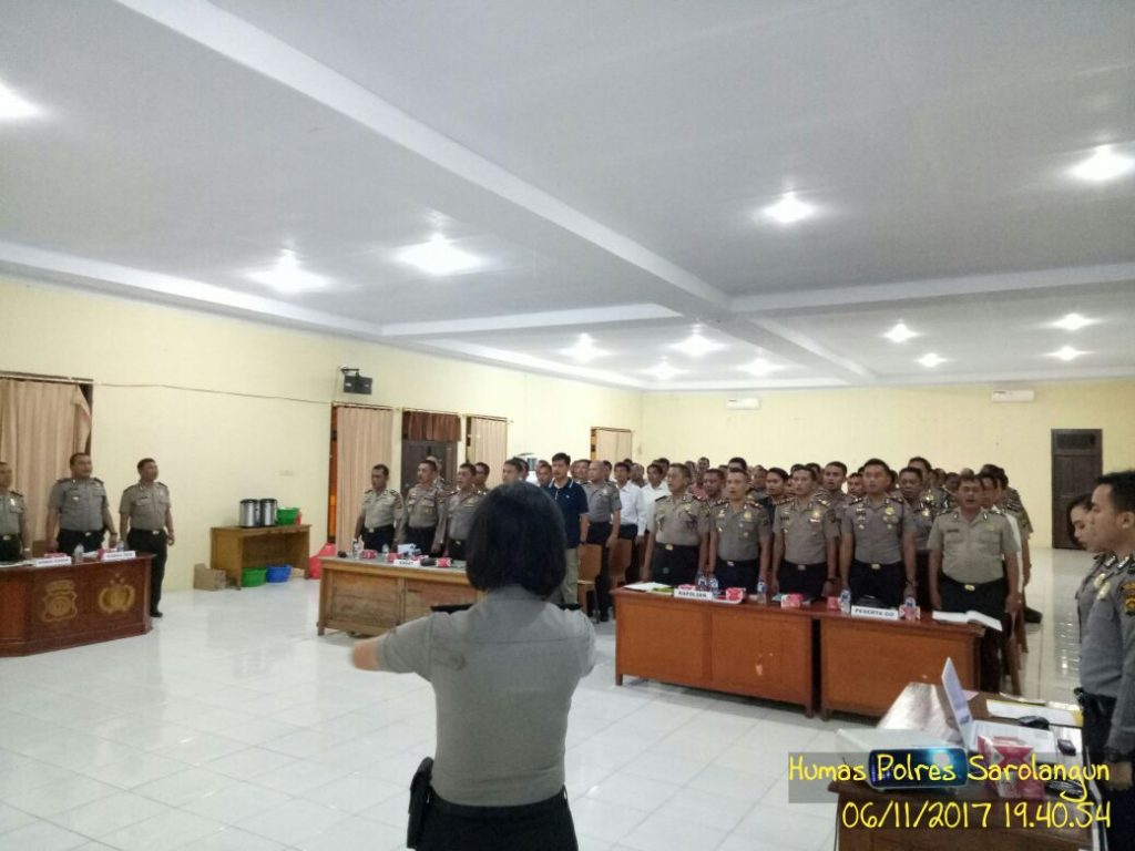 Kapolres Pimpin Giat Gelar Operasional Bulanan