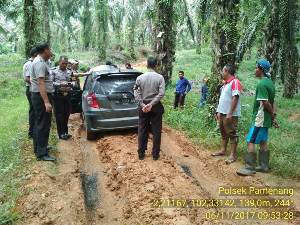 Polsek Pamenang Amankan Satu Unit Mobil Honda Jazz