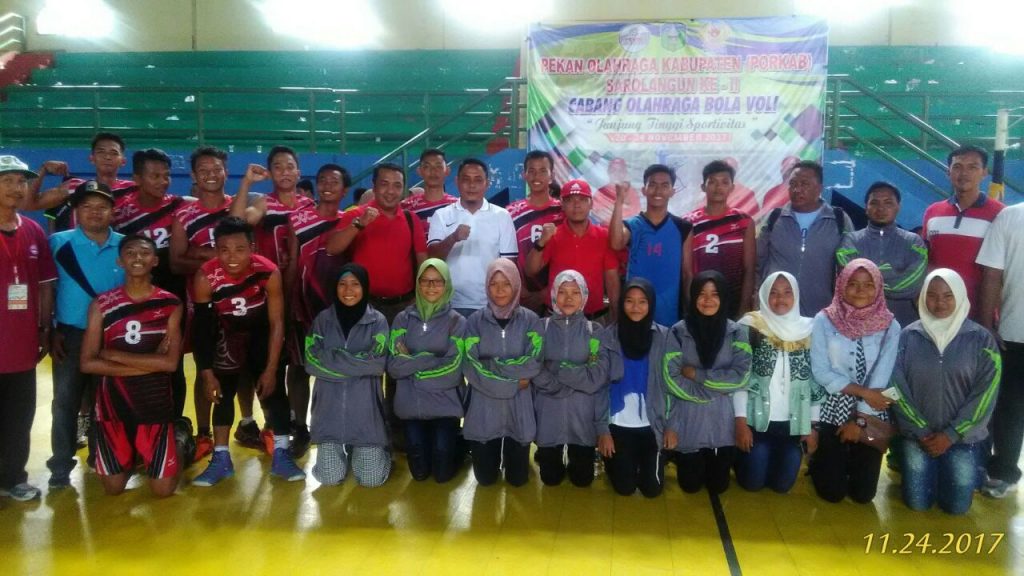 Final Volly Ball di Acara Porkab 2017