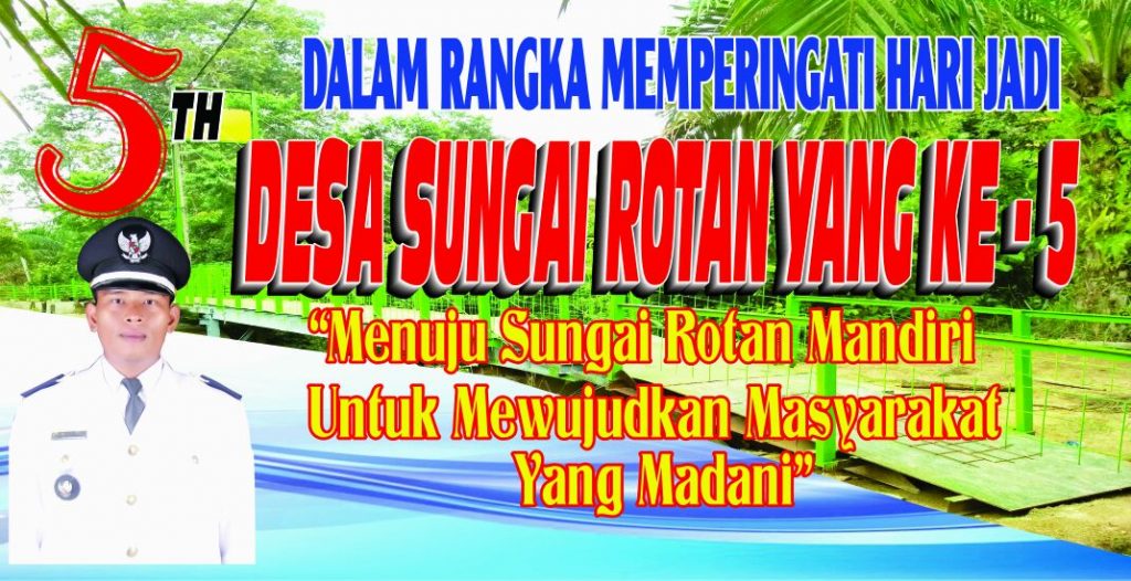 Hari Jadi Ke Lima Desa Sungai Rutan, Kades Ajak Pejabat Tanam Kedelai