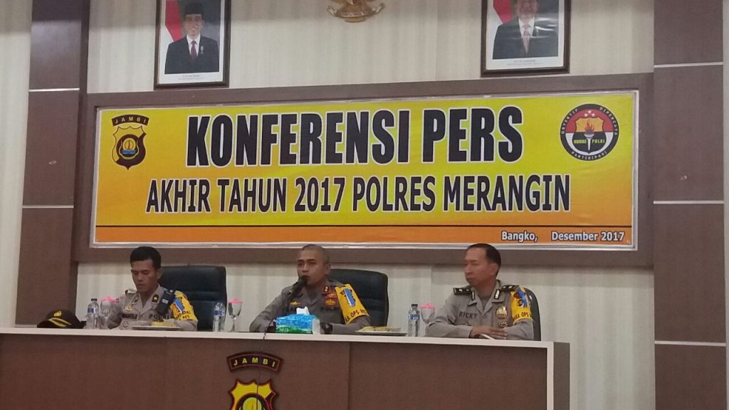 Tindak Pidana dan Kriminalitas di Kabupaten Merangin Tahun 2017 Menurun