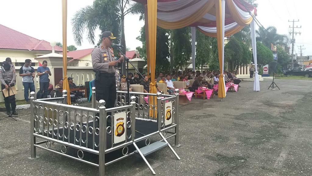 Polres Merangin Apel Gelar Pasukan “Mantap Praja” Jelang Pilkada Serentak 2018