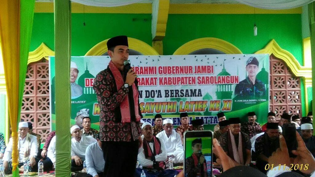 Gubernur Jambi dan Bupati Sarolangun Hadiri Haul KH. Sayuti Latief di Ponpes Al Fattah Singkut