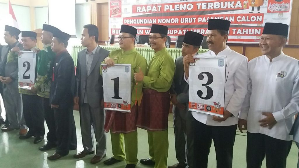 Hari ini, KPU Merangin Tetapkan Nomor Urut Paslon Bupati dan Wakil Bupati Merangin
