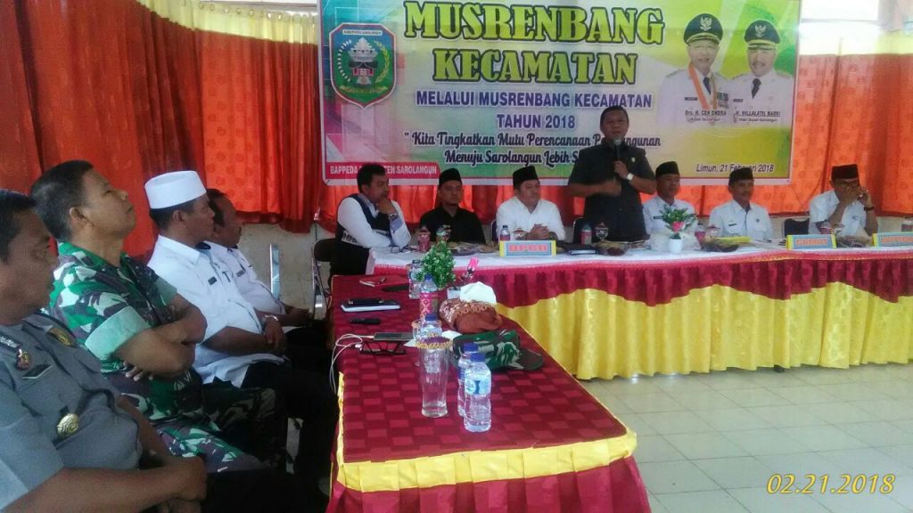Dewan Sorot Tidak Hadirnya Dinas PUPR di Acara Musrenbang Kecamatan Limun