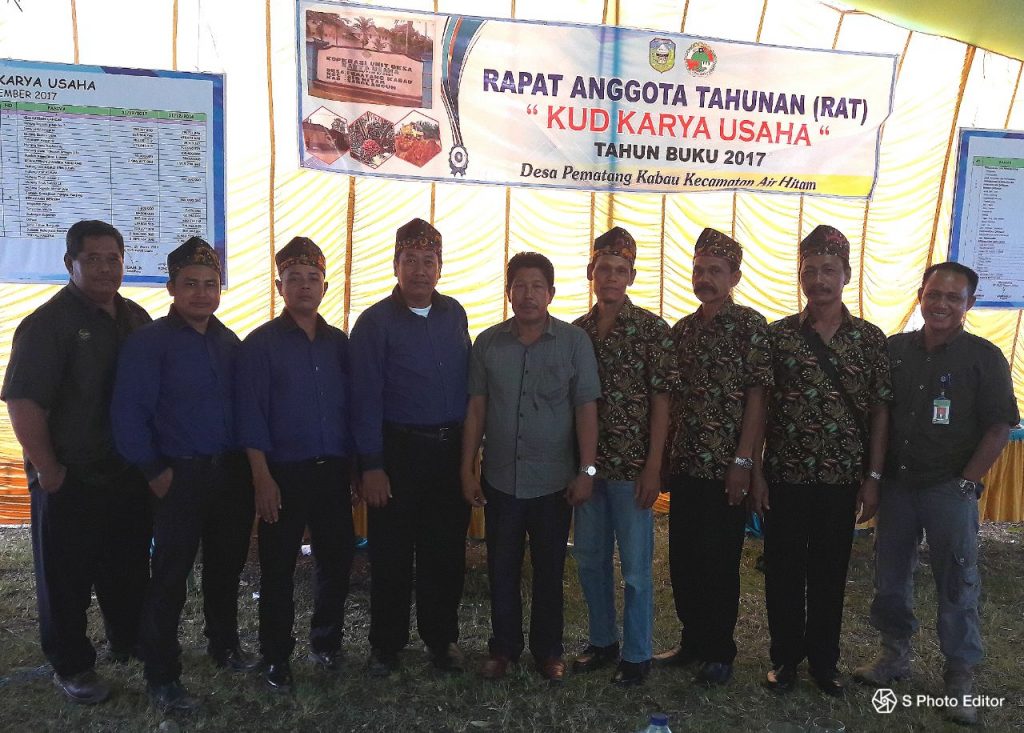 KUD Karya Usaha Desa Pematang Kabau Laksanakan RAT Tahun Buku 2017