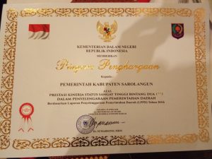 Kembali Raih Penghargaan, Sarolangun Makin Diakui di Kanca Nasional