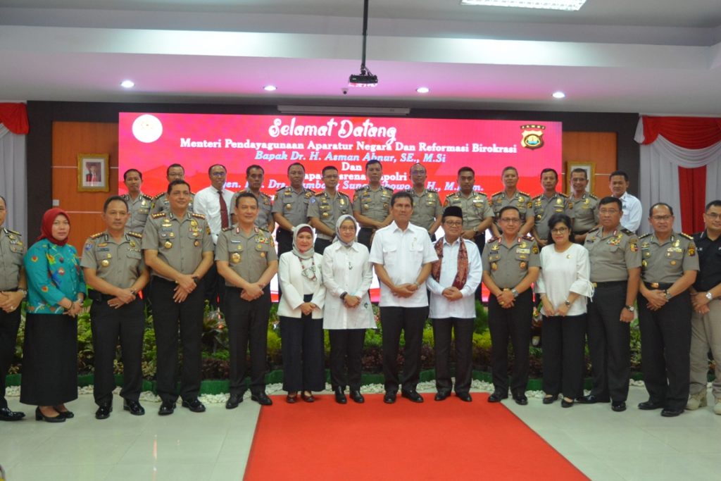 Fachrori Dampingi Menpan RB Verivikasi Tipe Polda Jambi