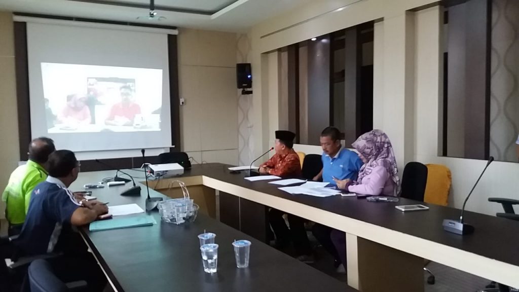 Al Haris Teleconference Dengan Sek Dirjen Otda Kemendagri RI