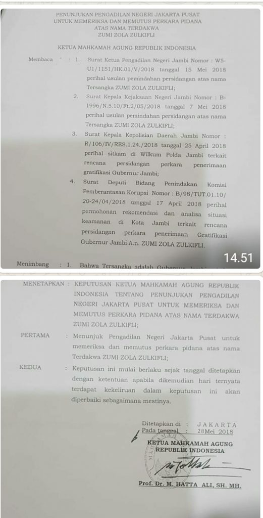 SK Pemindahan Sidang Zumi Zola Sudah Ditetapkan Bulan Mei Lalu, ini Alasannya