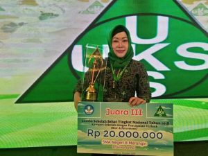 SMA Negeri 8 Merangin Juara III, Lomba Sekolah  Sehat Tingkat Nasional 2018