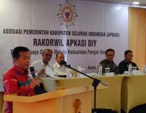 H Al Haris Buka Rakorwil APKASI di Jogja Sekaligus Jadi Nara Sumber