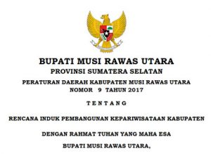 Perda Kabupaten Musi Rawas Utara No 9 Tahun 2018