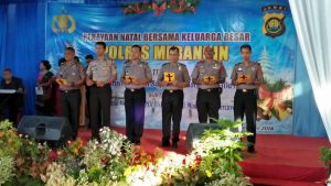 Perayaan Natal Keluarga Besar Polres Merangin Berjalan Hikmat