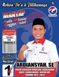 Mengenal Lebih Dekat Ardiansyah SE, Politisi Muda Partai Perindo 
