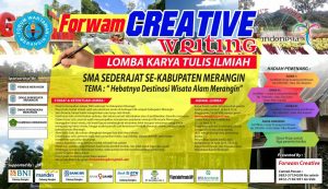 Bantu Promosi Wisata Merangin, Forwam Adakan Lomba Karya Tulis Ilmiah Tingkat SMA