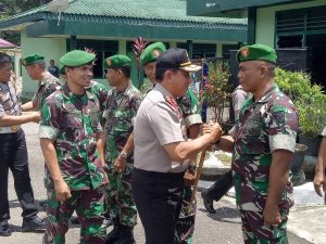 Kapolda Jambi Irjen Pol Drs Muchlis AS,MH Sambangi Makodim 0420/ Sarko