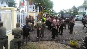 30 Personel Polisi Lakukan PAM Unras di Kantor Bupati Sarolangun