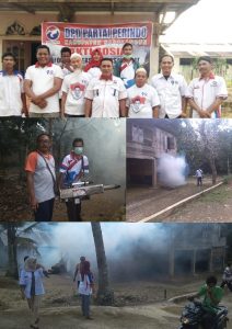 Caleg Perindo Lakukan Fogging di Desa Ladang Panjang
