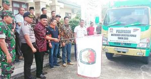 Wabup Hilal, Lepas Logistik Pemilu