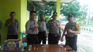 Kabag Ren Polres Sarolangun Pantau Personel PAM Pleno PPK Kecamatan Pelawan-Singkut