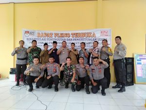 Kapolres Sarolangun Turun Langsung Tinjau Kesiapan Pengamanan Pemilu di Air Hitam