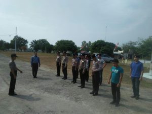 Kapolsek Rawas Ulu Pimpin Giat Apel Pagi