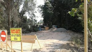 Jembatan Desa Sungai Baung Dibangun Baru