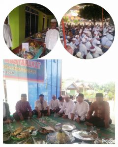 Warga Desa Pasar Singkut Gelar Tasyakuran