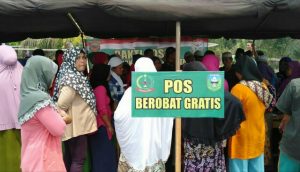 TMMD Kodim 0420/Sarko di Desa Lubuk Jering Adakan Pengobatan Gratis