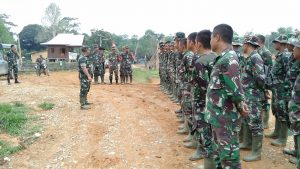 Jelang Penutupan, Satgas TMMD Reg Ke-106 Kodim 0420/ Sarko Bersih-Bersih