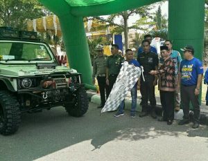 Wabup H Mashuri Lepas Geopark Lestari Adventure (Gelamor) Offroad 2019 Merangin