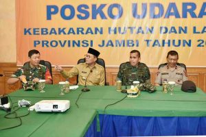 Atasi Karhutla, Gubernur Jambi, Pangdam, Kapolda Sepakat Kerahkan Potensi Yang Ada
