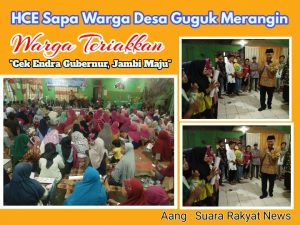 H. Cek Endra Sapa Warga Guguk Merangin