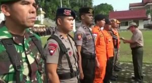 Al Haris Pimpin Apel Gelar Pasukan dan Kesiapan Darurat Bencana Bansor 2020