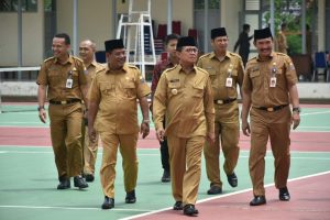 Fachrori Resmikan Gedung Tenis Indoor di BPSDM