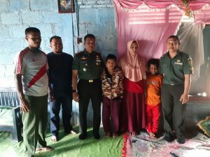 Bentuk Empati, Dandim 0420/ Sarko Kunjungi Penderita Tumor Ganas