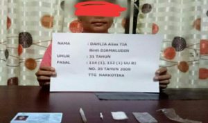 Tiga Pelaku Penyalahguna Narkoba Di Bekuk, Satu di Antaranya Ibu Rumah Tangga.