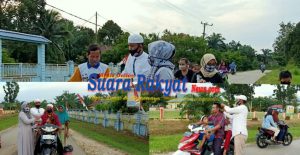 Upaya Pencegahan Penyebaran Covid-19, Tim Penggerak PKK Kecamatan Air Hitam Bagikan Masker