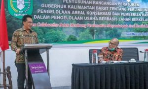 Sekda Kalbar Hadiri Rakor Penyusunan Rancangan Pergub Tentang Pengelolaan Area Konservasi