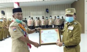 Al Haris Terima Penghargaan  Dari Gubernur Atas Dedikasi Memajukan Pramuka Di Jambi
