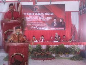 CE-RATU Hadiri Rakercabsus dan Musyawarah Anak Cabang PDIP Sarolangun