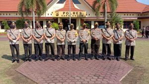 Kapolres Sarolangun Pimpin Sertijab Tujuh Perwira Polres