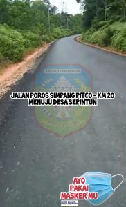 Jalan Menuju Sepintun Telah Diaspal