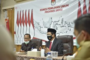 Bahas Penyelenggaraan Pilkada 2020， Pjs.Gubernur Jambi Sambangi KPUD