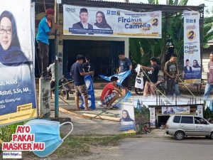 Tim Milenial Penangan  Firdaus-Camelia Durian Luncuk, Optimis Menang.