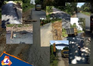 Akibat Angkutan Galian C, Jalan Aspal Menuju Tanjung Gagak Mulai Rusak