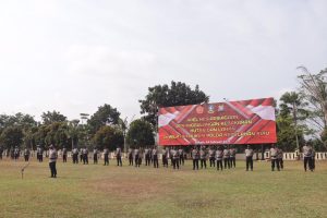 Apel Gelar Pasukan Dalam Rangka Pengendalian Kebakaran Hutan dan Lahan di Provinsi Kepri