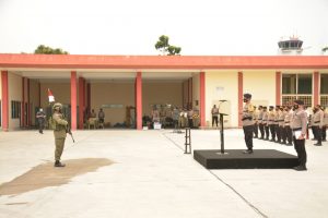Upacara Penyambutan Purna Tugas Kompi Penugasan Satbrimob Polda Kepri BKO Polda Papua Dalam Rangka Operasi PAM Rahwan dan Antisipasi KKB
